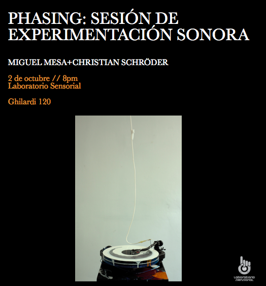 Phasing: Sesión de Experimentación Sonora